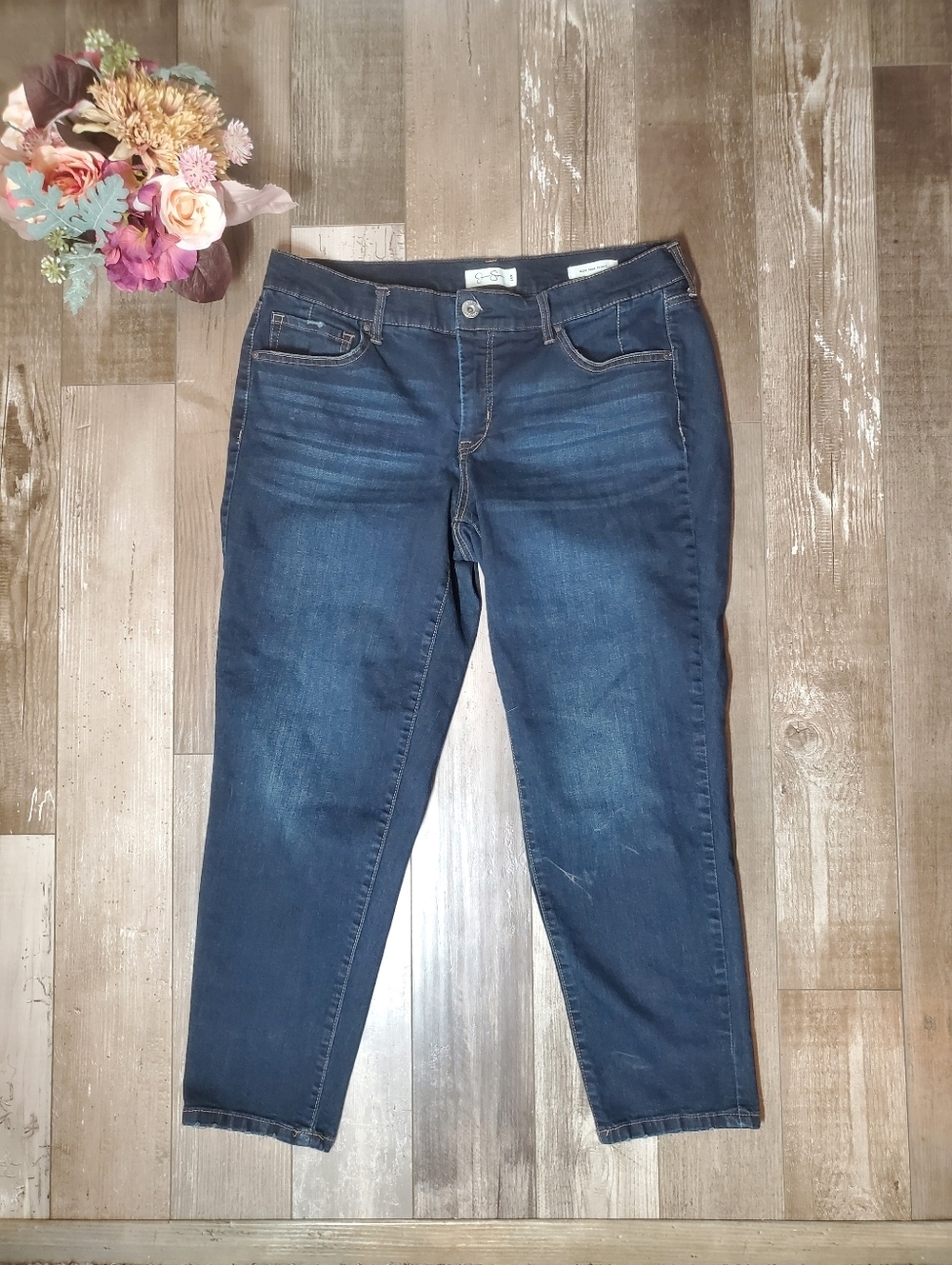 Jessica Simpson Dark Wash Mika Best Friend Jeans Size 14W NWOT